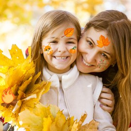 winthrop 240 Pcs Autumn Temporary Tattoos for Kids, Individually Wrapped Waterproof Safety Thanksgiving Tattoos, Happy Fall, Best Choice for Autumn Goody Bag Stuffers, 60 Different Designs