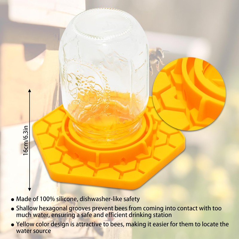 HiveSweet Bee Feeder for 2 pcs Bee Feeder for Mason