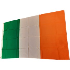 NWFlags Ireland Flag 5ft x 3ft 75d Premium Polyester Suitable For Flagpoles | Strong Polyester 5x3 foot material Irish flag with Eyelets