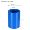uxcell 25mm Straight PVC Pipe Fitting Coupling Adapter Connector Blue