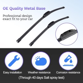 26" 24" 14" Windshield Wiper Blades Replacement for Honda Pilot 2016 2017 2018 2019-2022 Premium All Weather Blade -(3 of Set)