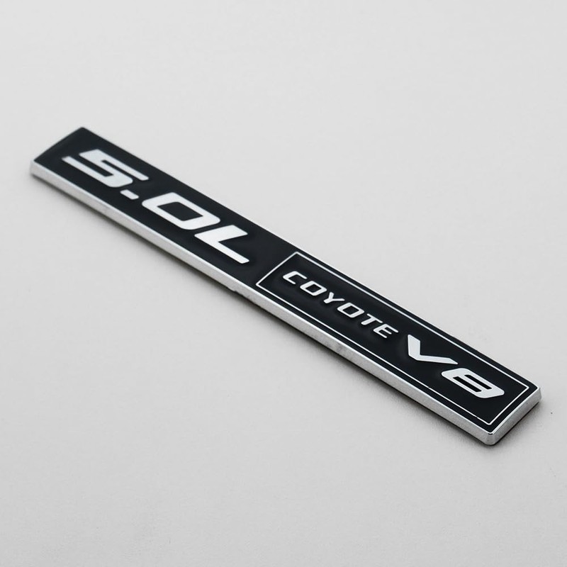 2Pc 5.0L Coyote V8 Engine Emblem Coyote Badge 3D Sticker