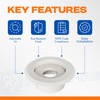 Retrofit Recessed Fire Sprinkler Escutcheon 1/2 in. IPS - Split