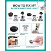 4-Piece Zinc Alloy Faucet Aerator Key Set, Non-Slip Removal Tool