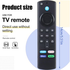 Tomedeks Remote Control for Fire TV Stick Voice Remote Control Replacement Streaming Media Devices for Fire TV Stick (2nd Gen/3rd Gen/Lite/4K Max)/for Fire TV Cube