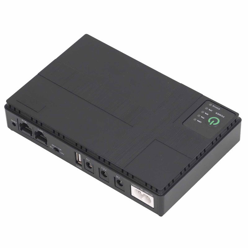 UPS Battery Backup 10400mAh 5V 9V 12V 2A POE 15V