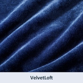 Berkshire Blanket Classic VelvetLoft® Solid Throw Blanket, Lightweight Soft Fuzzy Plush Throw Blanket for Bed and Couch, Dress Blues, 50x60 Inches