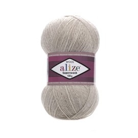 Sock Yarn by Alize Superwash 4ply 100g 75% Wool/25% Nylon Self Patterning Shade 152 Light Beige