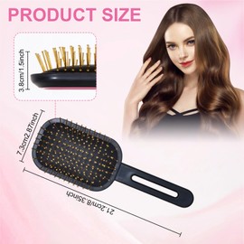 Pneumatic Hair Extensions, Curling Brush, Air Cushion Hair Brush, All-Round Hair Brush, Hair Brush Without Pulling, Ideal for Detangling and Caring for Real Hair Extensions, Shapes