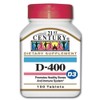 21st Century Vitamin D 400IU Tablets 100 Count (4 Pack)