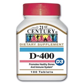 21st Century Vitamin D 400IU Tablets 100 Count (4 Pack)