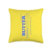 Butter Stick - Blue funny Throw Pillow