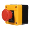 Emergency Stop Button, 660V 10A Plastic Red Mushroom Sign Weatherproof