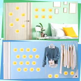 Eersida 24pcs Bohemian Sun Sticky Notes Self Adhesive First Trip Around The Sun Yellow Sticky Notepads Bulletin Board Decor for Office Classroom Party Bulletin Board Wall Chalkboard Home Wedding Decor