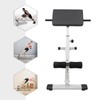 YIYIBYUS Hyperextension Bench,Adjustable Roman Chair Back Extension Machine (White)