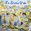 EUOYUFO 10pcs La Dolce Vita Party Decorations Include Lemon Citrus