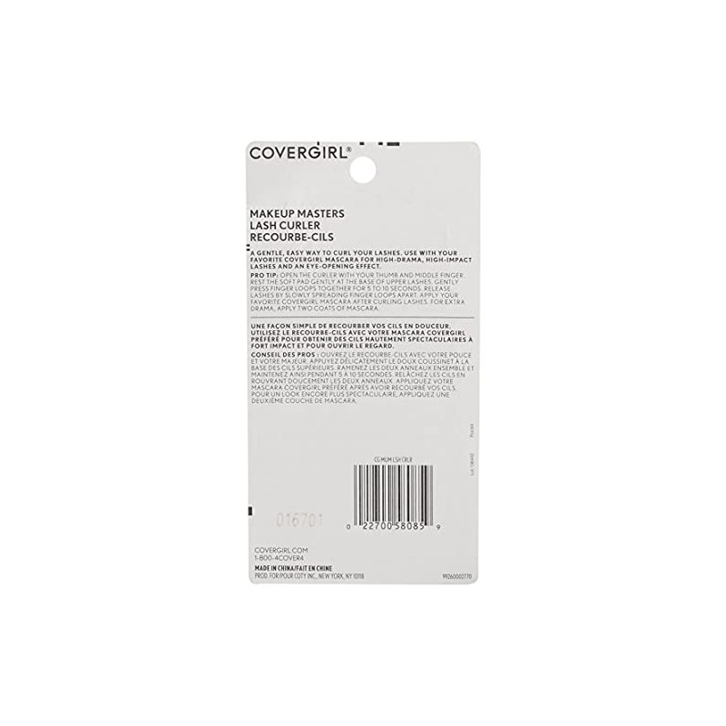 COVERGIRL Makeup Masters Eyelash Curler, 1 Count (Packaging May Vary)