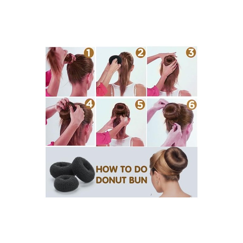 Hair Bun Maker Set de 31 Piezas Set de Accesorios