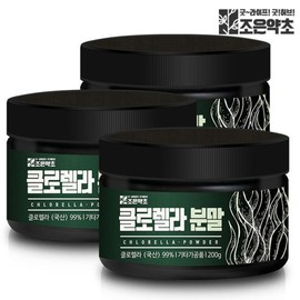 Joeunyakcho 클로렐라 분말 200g x 3 Chlorella Powder 200g x 3