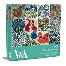 V&A William De Morgan Arts and Crafts Tile Designs 1000 Piece Jigsaw Puzzle