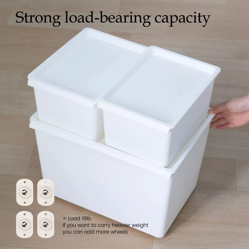 TRVL FIELDER Self Adhesive Mini Caster Wheels, Stem Casters Roller