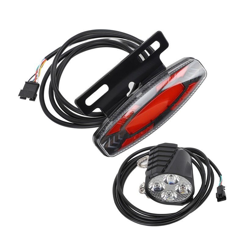 Bike Headlight Taillight Set High Brightness LED Front and Back