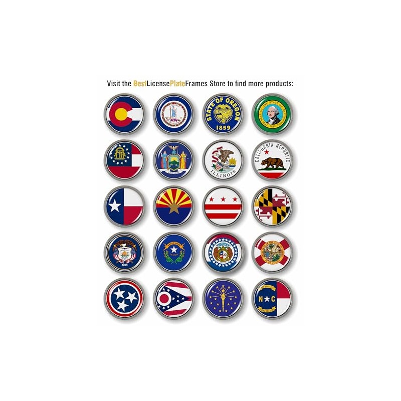 Alaska State Flag 3D Domed CAR Emblem Badge Sticker Flexible