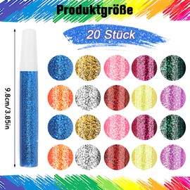 Glitter pens, glitter crafts