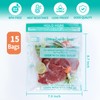 WRAPOK Microwave Steamer Bags 30 Pack Zip Steam Vegetable Cooking