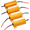 《Z-122-04》◆ 4個セット 抵抗器(12V 50W 6Ω) LED ウィンカー ハイフラ防止 エレクトロタップ8個付き◆