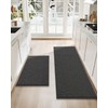 COSY HOMEER-Kitchen-Rugs-Non-Slip-Washable 24"x36"+24"x60" Absorbent Kitchen Mats for Floor Stain Resistant
