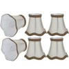 6Pcs Desktop Table Lamp Cover Fabric Lampshade Accessory for E14