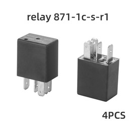 4pcs Relay 871-1C-S-R1 12VDC 5Pins 35/20A Power Relay, High-Performance Micro 280 SPDT Relay,Sealed WASABLE