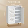 YITAHOME Shoe Cabinets with Doors Entryway, 5-Tier White Shoe Storage