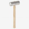 Picard 0033501-0250 Aluminium Hammer 75x40mm with Handle of ash, Brown/Silver