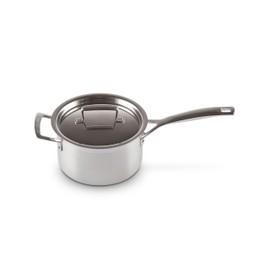 Le Creuset Stainless Steel Classic 3-Ply Saucepan, 3qt
