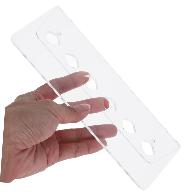 Kisangel Clipper Guard Holder Wall-Mounted Shear Frame Acrylic Scissor Rack