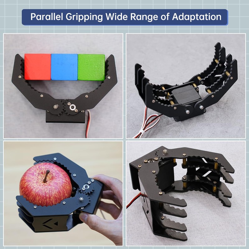 Mechanical Robot Arm Claw/Gripper Robot Gripper (Black Mechanical Claw Without