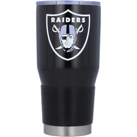 Logo Brands 623-S30T-1: Las Vegas Raiders 30oz Stainless Tumbler