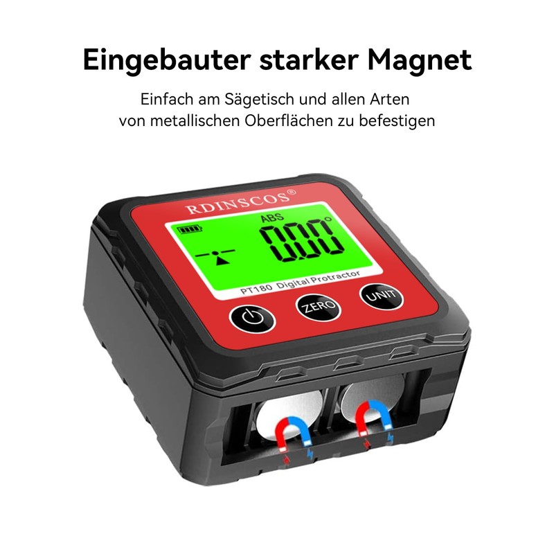 Digital LCD Protractor Inclinometer Spirit Level Inclinometer Magnetic Base Angle