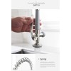 FLG Brushed Nickel Kitchen Faucet Single Handle Spring Faucet with