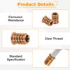 uxcell 100 Pcs Threaded Insert for Wood, 1/4" - 20