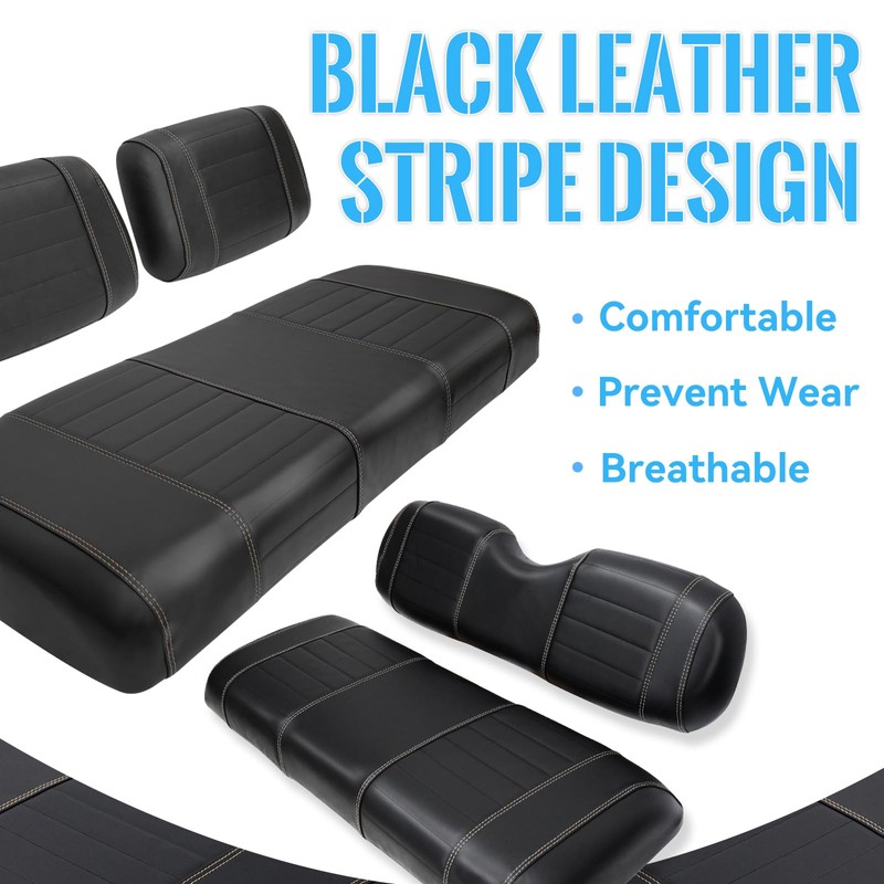 SHUNCHENXIANG 4PCS Golf Cart Seat Covers Kit fits Club Car
