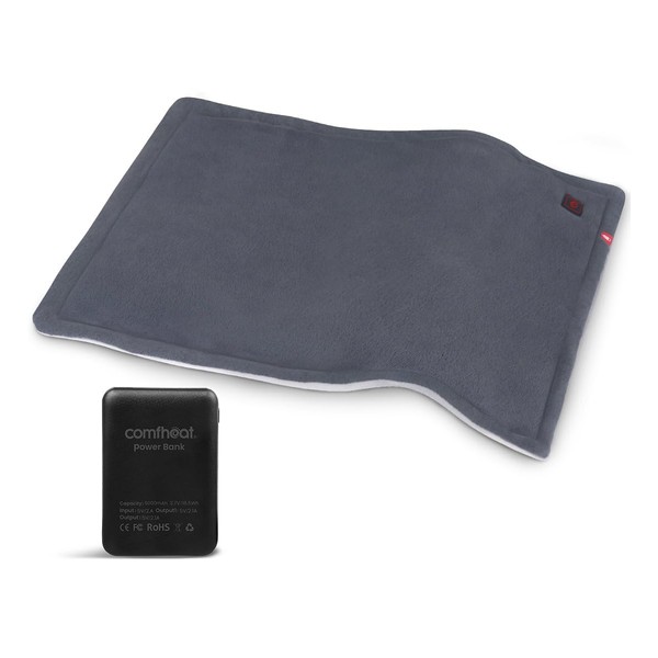 comfheat Portable Heating Pad with 5000mAh Battery, 1.7LB Weighted Heat