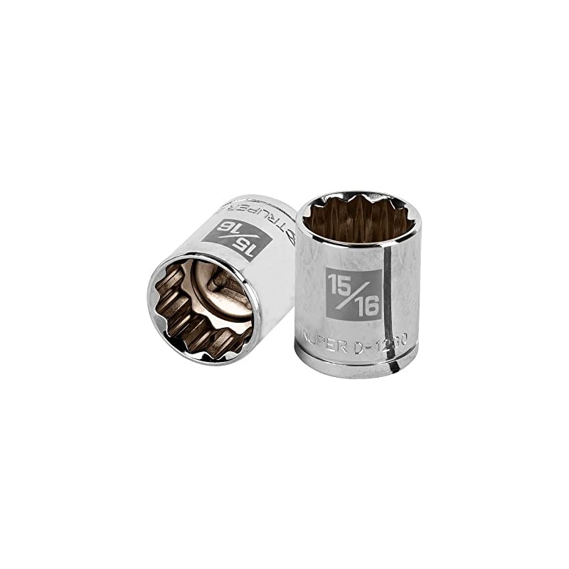 Truper D-1230, Dado de 12 puntas, cuadro 1/2" de 15/16"