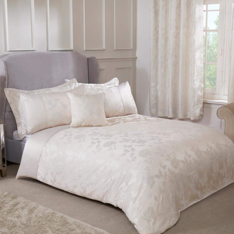 Emma Barclay Butterfly Meadow - Embellished Jacquard Duvet Set in