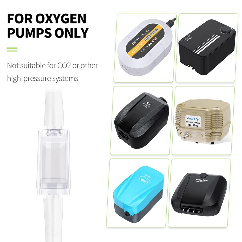 Pawfly 6 PCS Aquarium Check Valves for Common Air Pumps