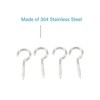 100 Pcs 1-5/8" Stainless Steel 304 Eye Hooks – Heavy