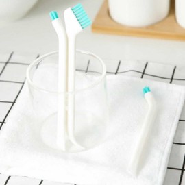 Multipurpose Crevice Cleaning Brush for Tumblers, Bathrooms, and Kitchens Fine Brush 4ea