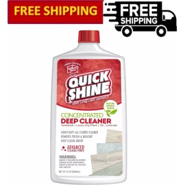 QUICK SHINE Concentrated Deep Cleaner, Revitalizes Floors & Cleans Grout, 27 Oz